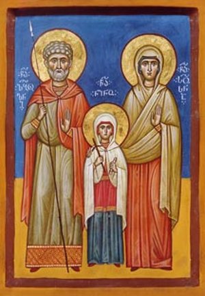 ღირსი ზაბულონი და სოსანა, წმიდა მოციქულთასწორი ნინოს მშობლები (IV) ხსენება  20 (2 ივნისი) მაისი