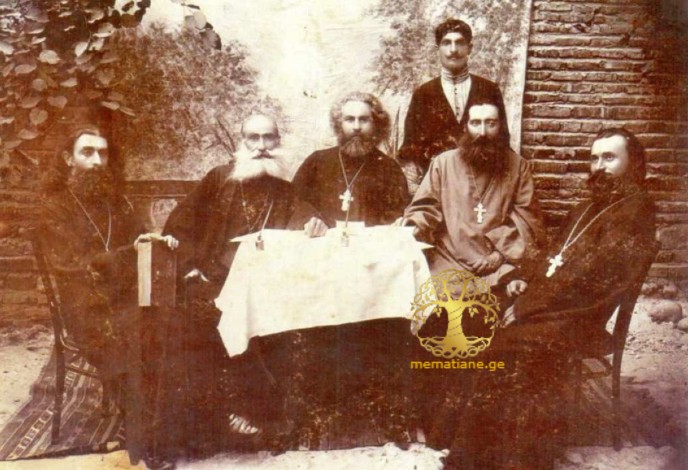 დუშეთის მაზრის პირველი ოლქის სამღვდელოება 1920-იანი წლები ფოტო